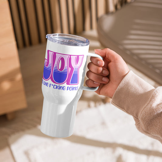 JOY (pink Purple) Travel mug with a handle