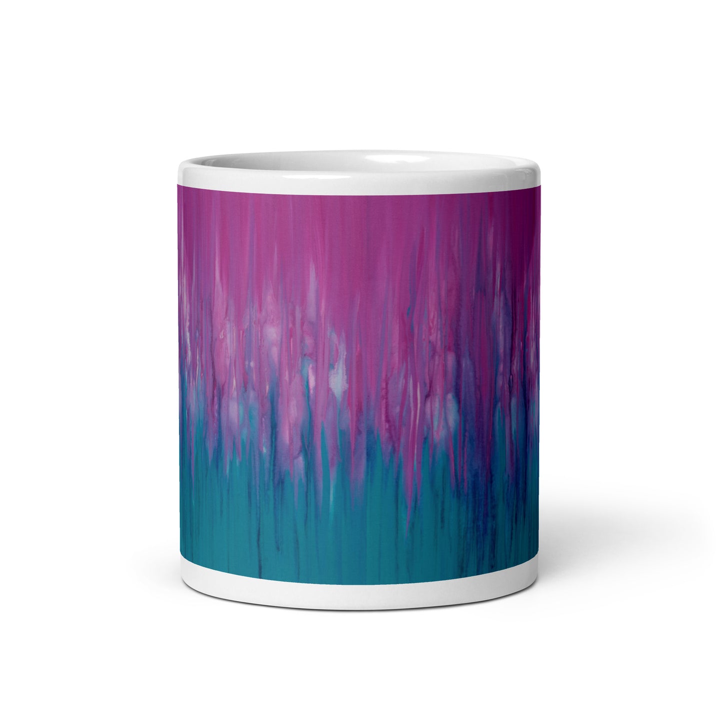 Pink Meets Teal Ceramic Mug 2 sizes