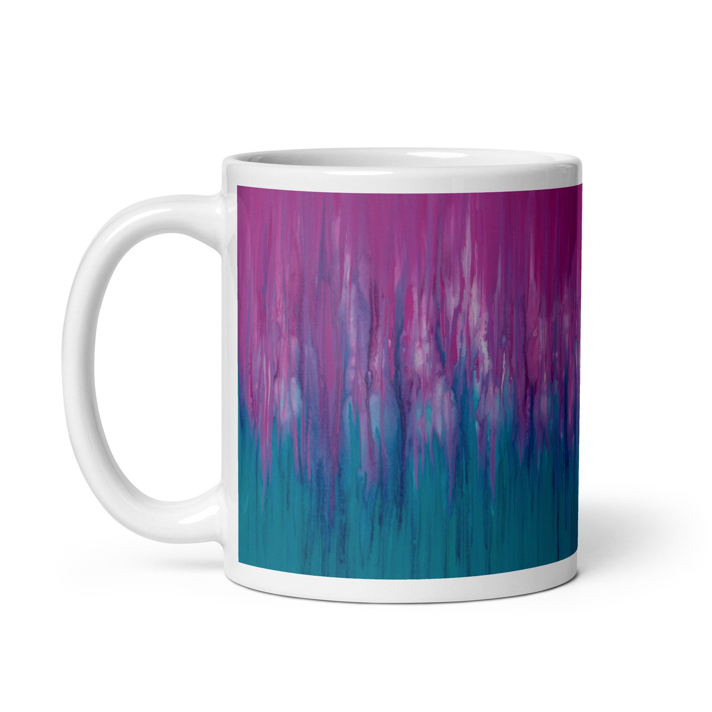 Pink Meets Teal Ceramic Mug 2 sizes