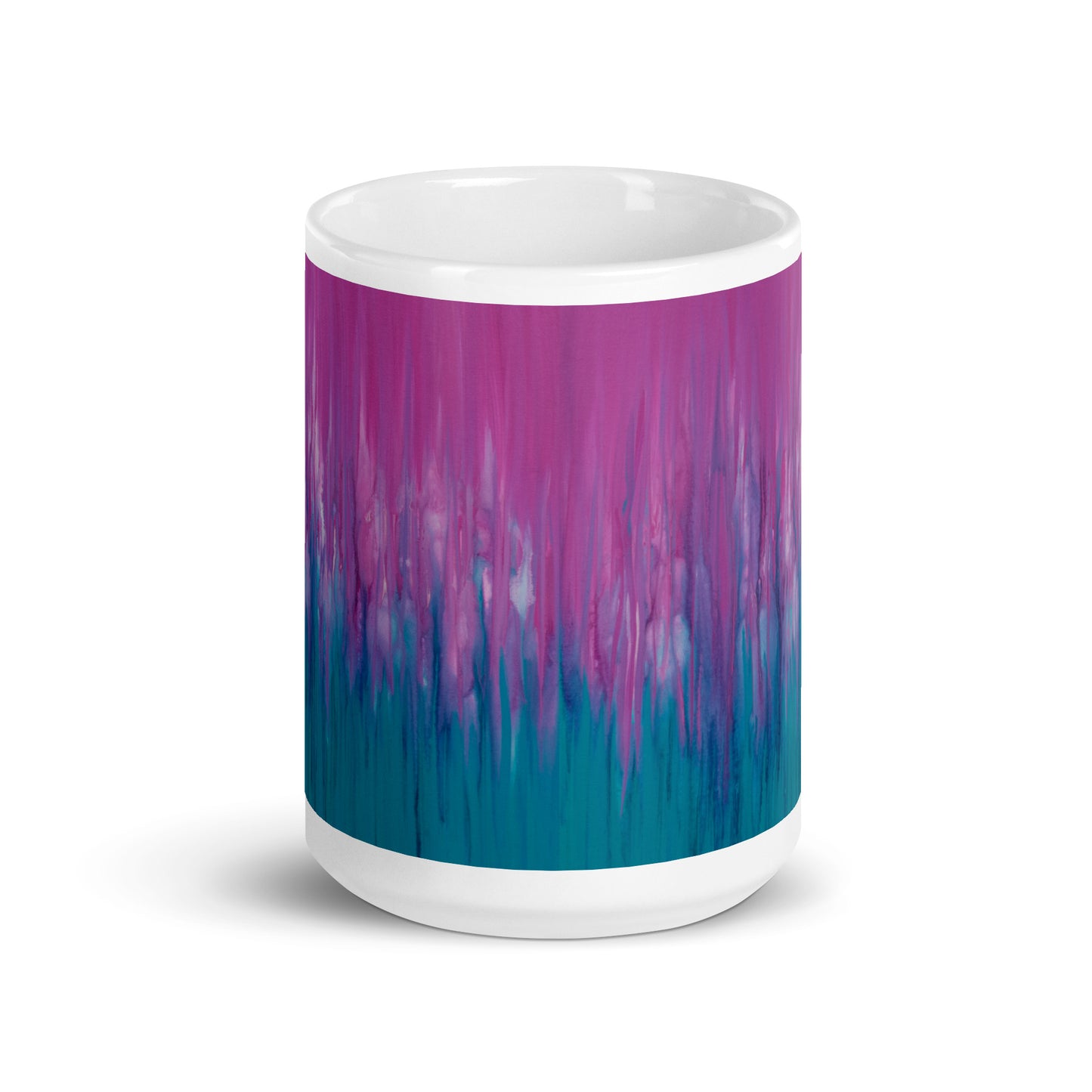 Pink Meets Teal Ceramic Mug 2 sizes