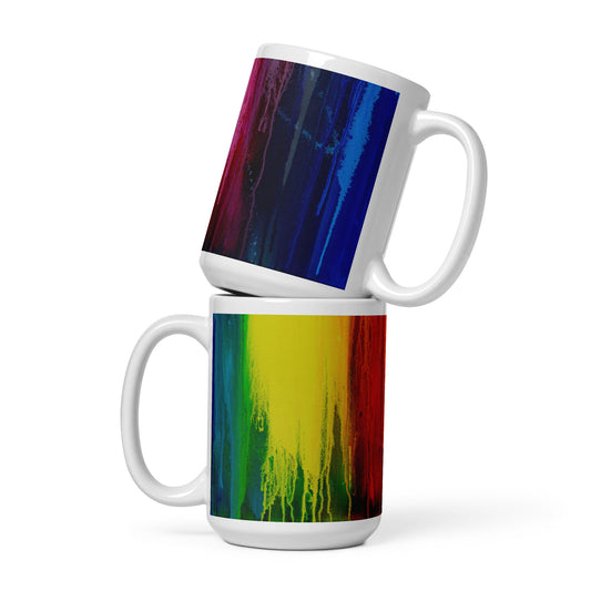 Drippy Rainbow Ceramic Mug 2 sizes