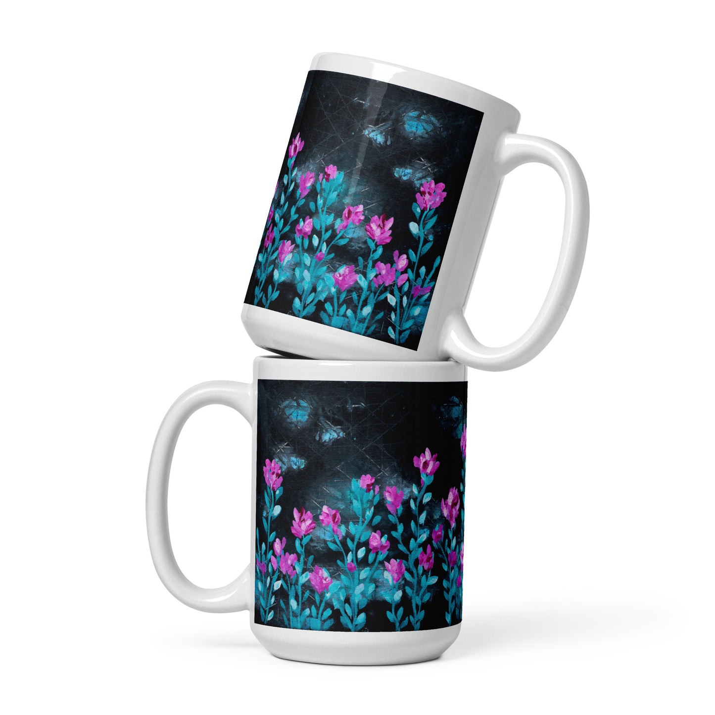 Night Bloom Ceramic Mug 2 sizes