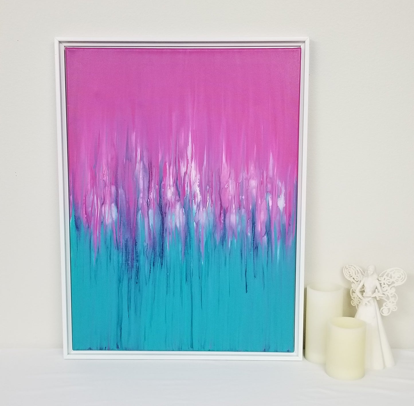 Pink Meets Teal Original Art