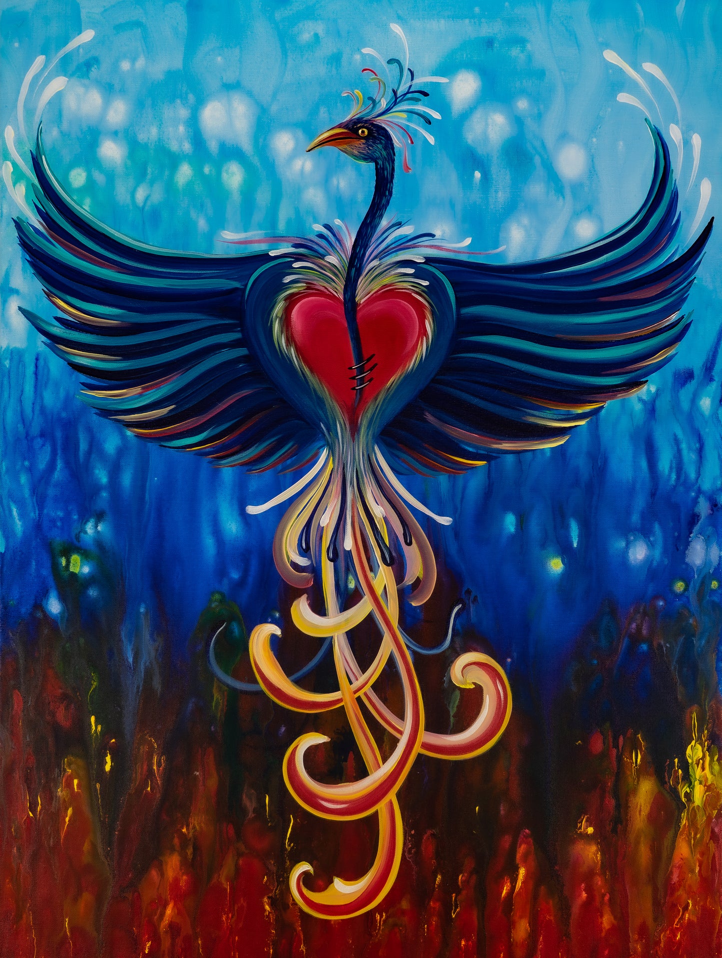 Heartstrong Rising (Phoenix) Original Art