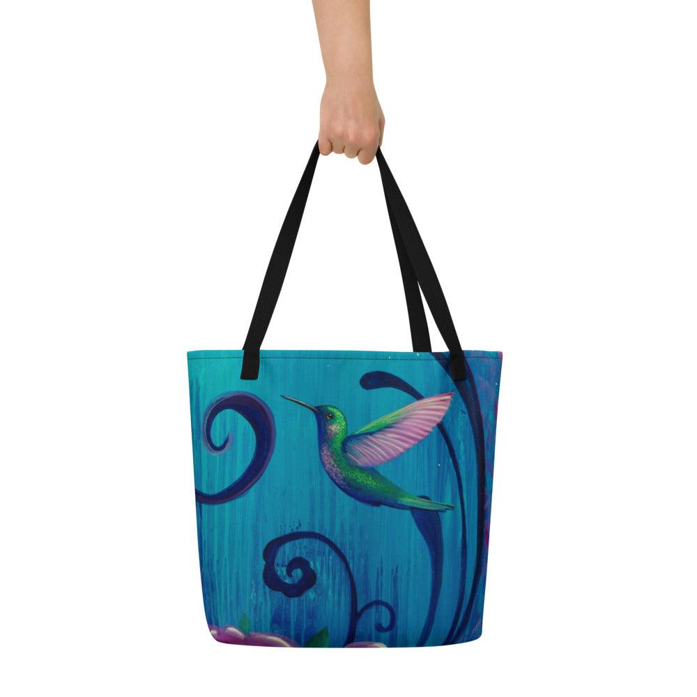 Come Alive Large Tote w/ Pocket - Andrea Morgan - Art and Soul 