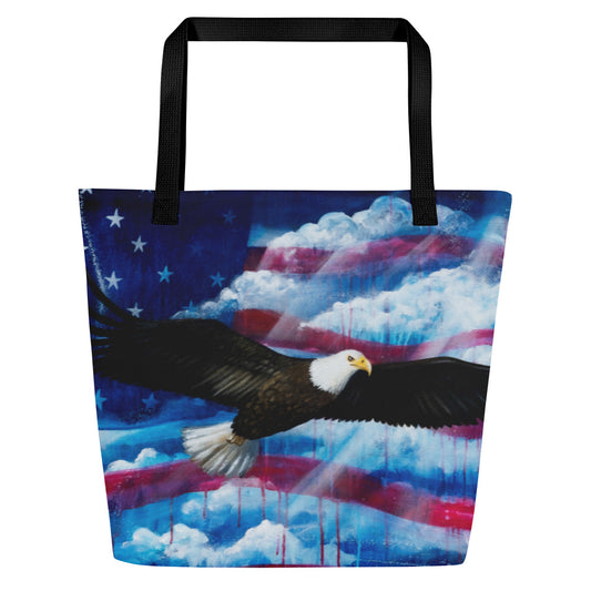 Freedom (Eagle) Large Tote w/ Pocket