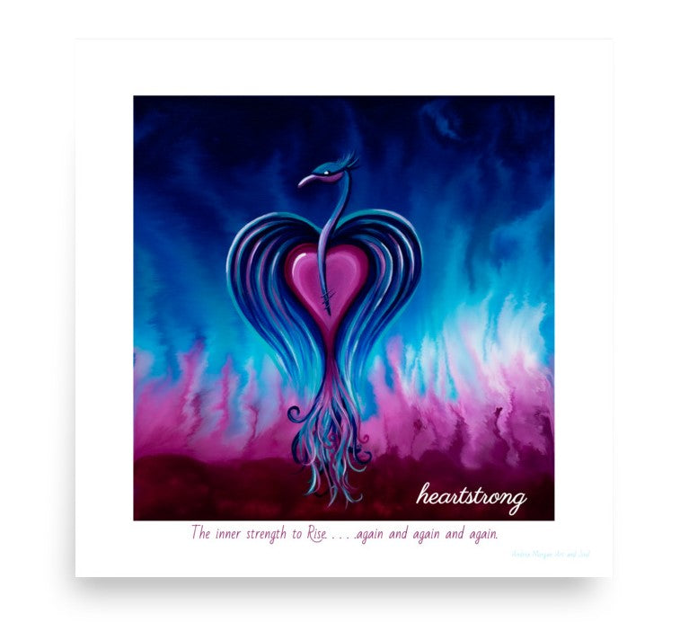 Heartstrong Phoenix Art Print